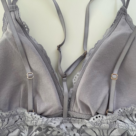 Aerie Garden Party Lace Strappy Padded Bralette - Picture 7 of 8